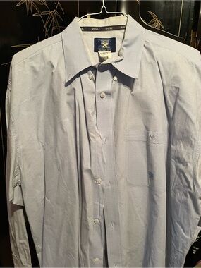 Wrangler Light Blue Men’s Button-Up Dress Shirt